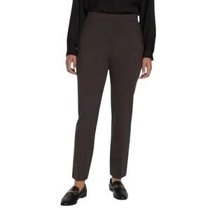 NWT Banana Republic Straight Leg Ponte Pants Chocolate Brown Ankle Stretch 16